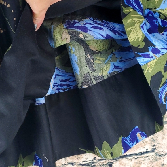 LOFT | Retro Style Ethereal Fairycore Cotton A-Line Floral Skirt - Picture 6 of 10